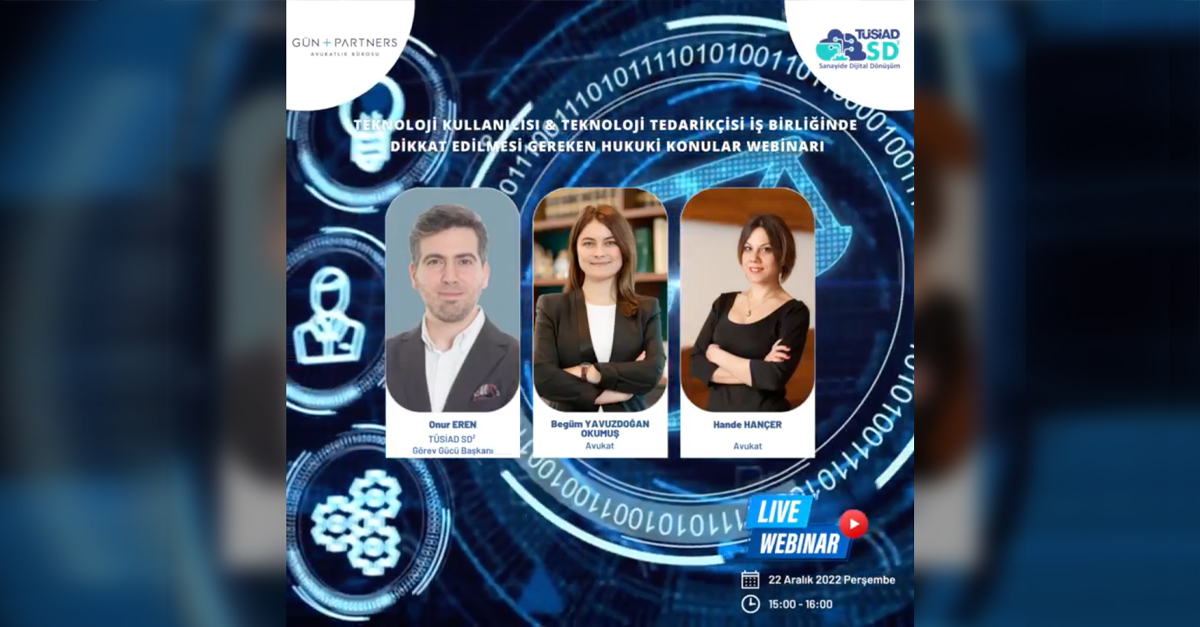 Begüm Yavuzdoğan Okumuş and Hande Hançar Spoke at TÜSİAD SD² Webinar