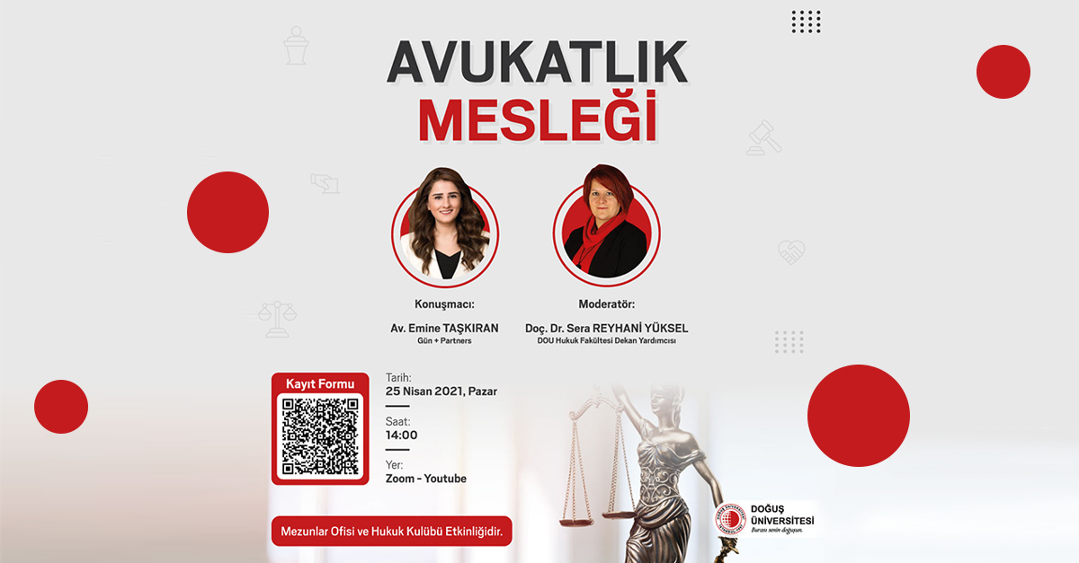 Emine Taşkıran Doğuş Üniversitesi Hukuk Kulübü Söyleşisine Konuk Oluyor.
